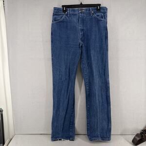 Wrangler 13MWZ 35x32 Cowboy Cut Rodeo Blue Jeans 100% Cotton Western
